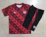 Bayern Munich 22-23 Red Splatter Print Short Sleeve Training Suit with 5-Panel Shorts - 图片 9