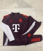 Bayern Munich 24/25 Half-Zip Jacket Red Brown Kids - 图片 2