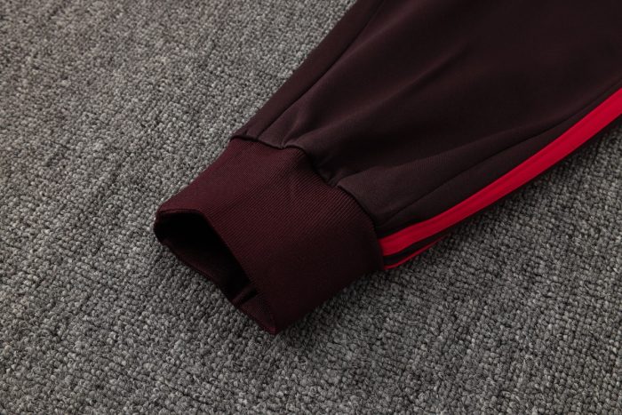 Bayern Munich 24/25 Half-Zip Jacket Red Brown - 图片 3