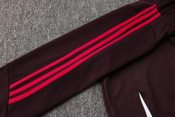 Bayern Munich 24/25 Half-Zip Jacket Red Brown - 图片 6