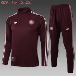 Bayern Munich Semi-Zip Jacket Dark Maroon Retro Edition