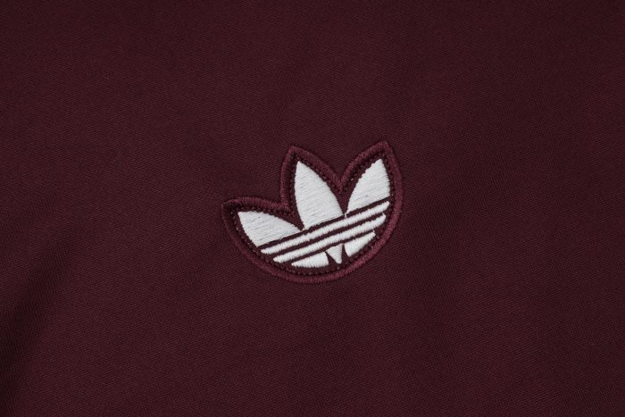 Bayern Munich Semi-Zip Jacket Dark Maroon Retro Edition - 图片 6