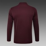 Bayern Munich Semi-Zip Jacket Dark Maroon Retro Edition - 图片 8