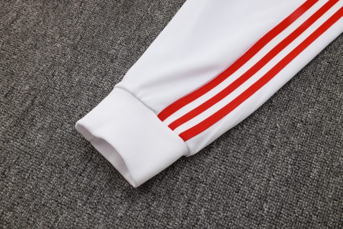 Bayern Munich 125th Anniversary White Long Zipper Jacket - 图片 3