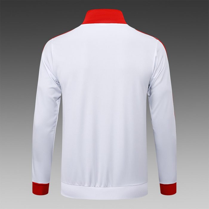 Bayern Munich 125th Anniversary White Long Zipper Jacket - 图片 8