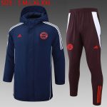 Bayern Munich 24-25 Cotton Jacket Navy Blue (Red Logo)