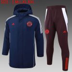 Bayern Munich 24-25 Cotton Jacket Navy Blue (Red Logo) - 图片 2