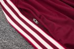 Bayern Munich 25/26 Long Zip Jacket Deep Burgundy Retro Edition - 图片 3
