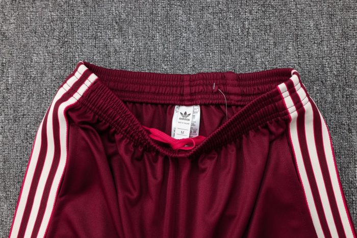 Bayern Munich 25/26 Long Zip Jacket Deep Burgundy Retro Edition - 图片 4