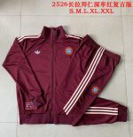 Bayern Munich 25/26 Long Zip Jacket Deep Burgundy Retro Edition - 图片 9