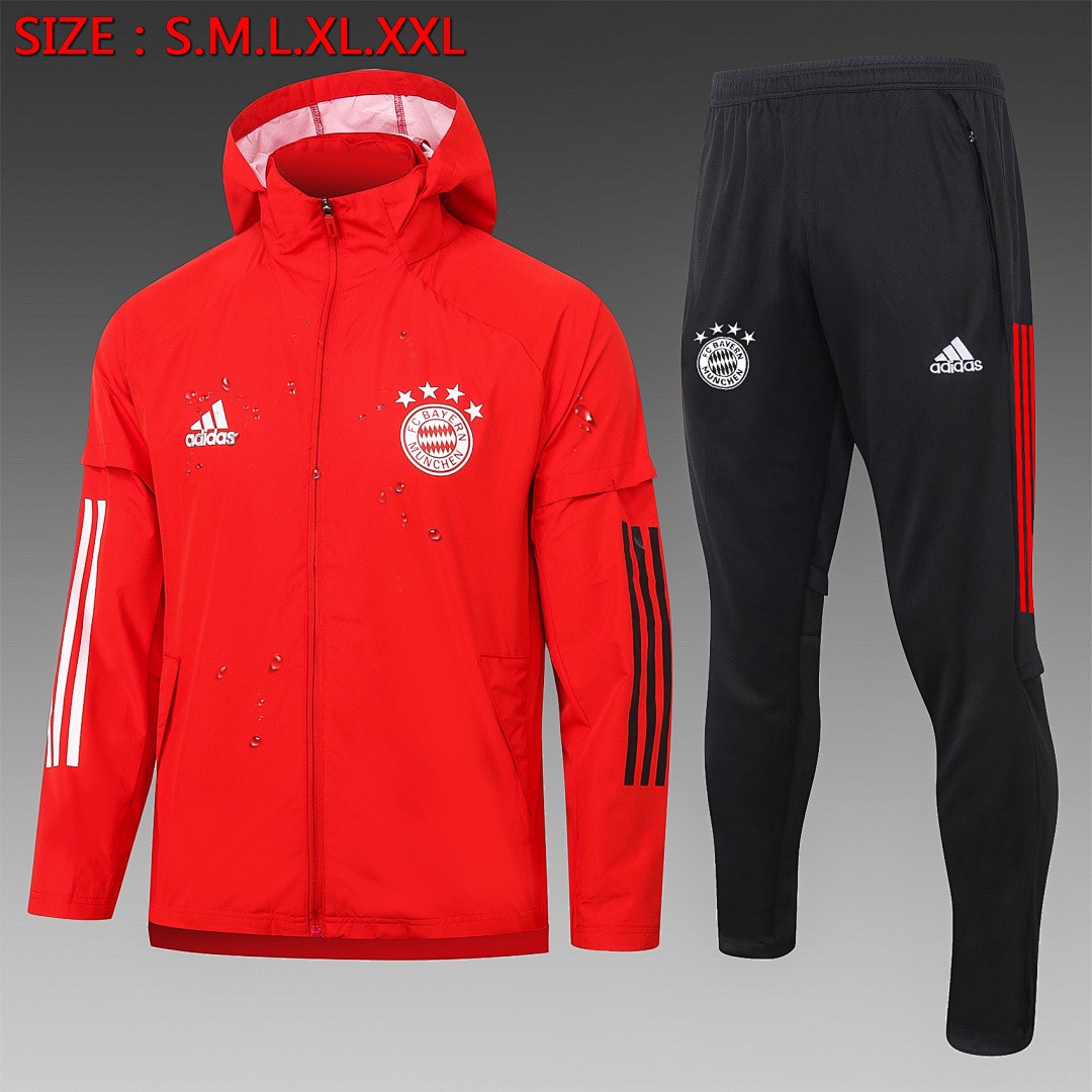 2021 Bayern Munich Red Windbreaker S-2XL