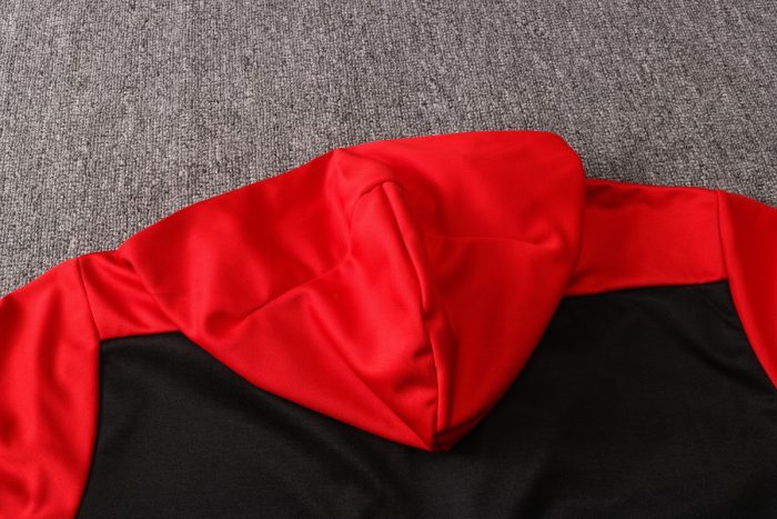 2021 Bayern Munich Black and Red Long Zipper Jacket - 图片 4
