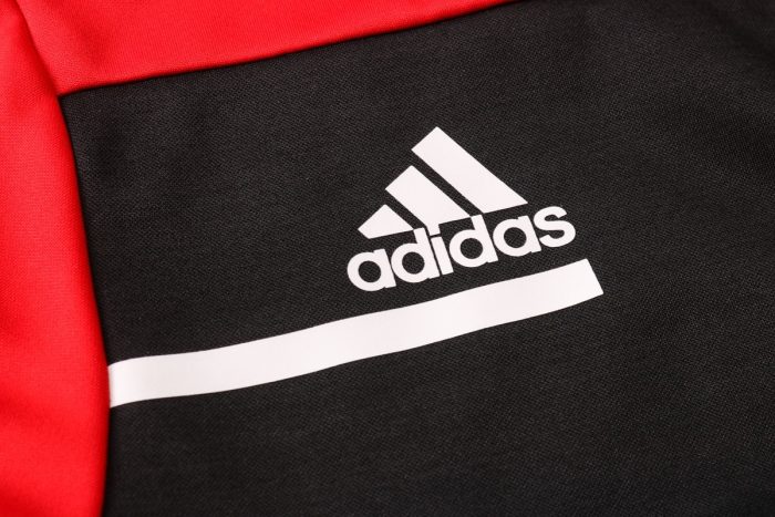2021 Bayern Munich Black and Red Long Zipper Jacket - 图片 6