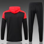 2021 Bayern Munich Black and Red Long Zipper Jacket - 图片 7