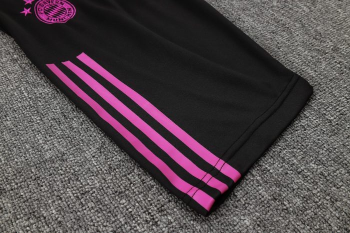 Bayern Munich 23-24 White Short Sleeve Training Set with 3/4 Pants - 图片 3