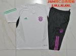 Bayern Munich 23-24 White Short Sleeve Training Set with 3/4 Pants - 图片 9