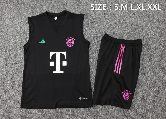 Bayern Munich 24/25 Black Vest (White Logo) - 图片 2