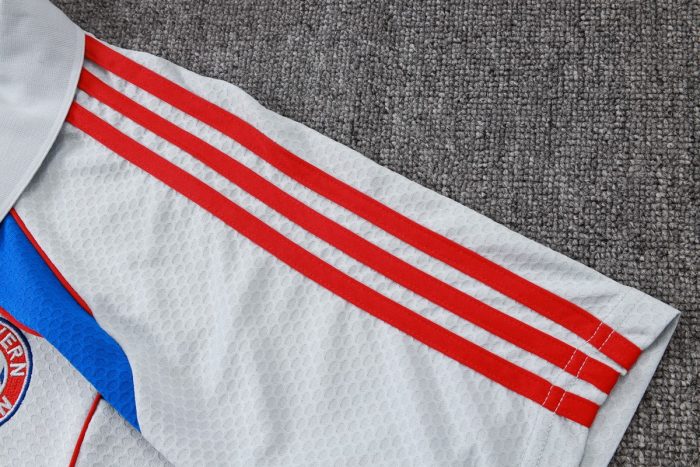 Bayern Munich Retro Polo Shirt Grey - 图片 5
