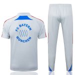 Bayern Munich Retro Polo Shirt Grey - 图片 7