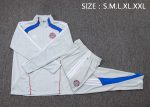 Bayern Munich Retro Edition Half-Zip Jacket Light Gray Blue - 图片 2