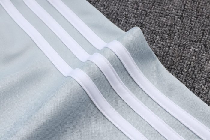 Bayern Munich Retro Edition Half-Zip Jacket Light Gray Blue - 图片 6