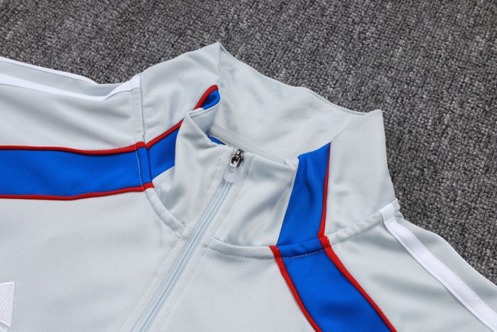 Bayern Munich Retro Edition Half-Zip Jacket Light Gray Blue - 图片 7