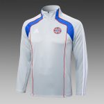 Bayern Munich Retro Edition Half-Zip Jacket Light Gray Blue - 图片 8