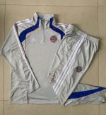 Bayern Munich Retro Edition Half-Zip Jacket Light Gray Blue - 图片 9