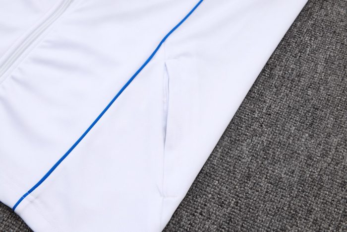 Bayern Munich White Retro Edition Long Zip Jacket - 图片 4