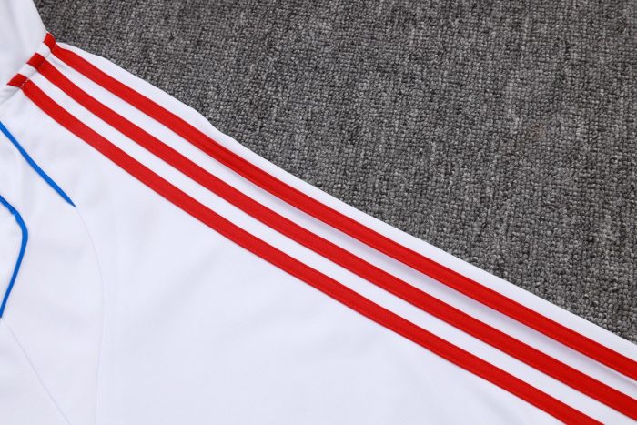 Bayern Munich White Retro Edition Long Zip Jacket - 图片 5