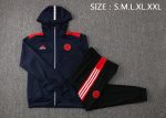Bayern Munich 21/22 Champions League Blue Long Zip Jacket with Hood - 图片 2