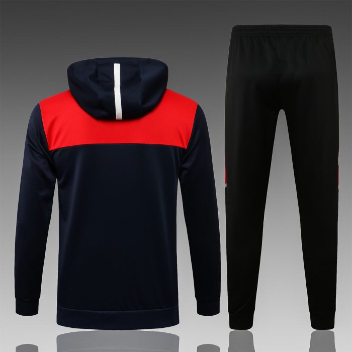 Bayern Munich 21/22 Champions League Blue Long Zip Jacket with Hood - 图片 8