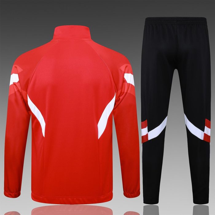 Bayern Munich 24/25 Long Zip Jacket Red (Adidas Three Stripes) - 图片 2