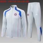 Bayern Munich Light Gray Retro Edition Children's Jacket
