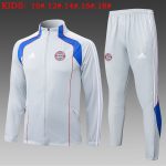 Bayern Munich Light Gray Retro Edition Children's Jacket - 图片 2