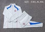 Bayern Munich Retro Edition Light Gray Long Zip Jacket - 图片 2