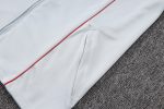 Bayern Munich Retro Edition Light Gray Long Zip Jacket - 图片 4