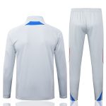 Bayern Munich Retro Edition Light Gray Long Zip Jacket - 图片 7