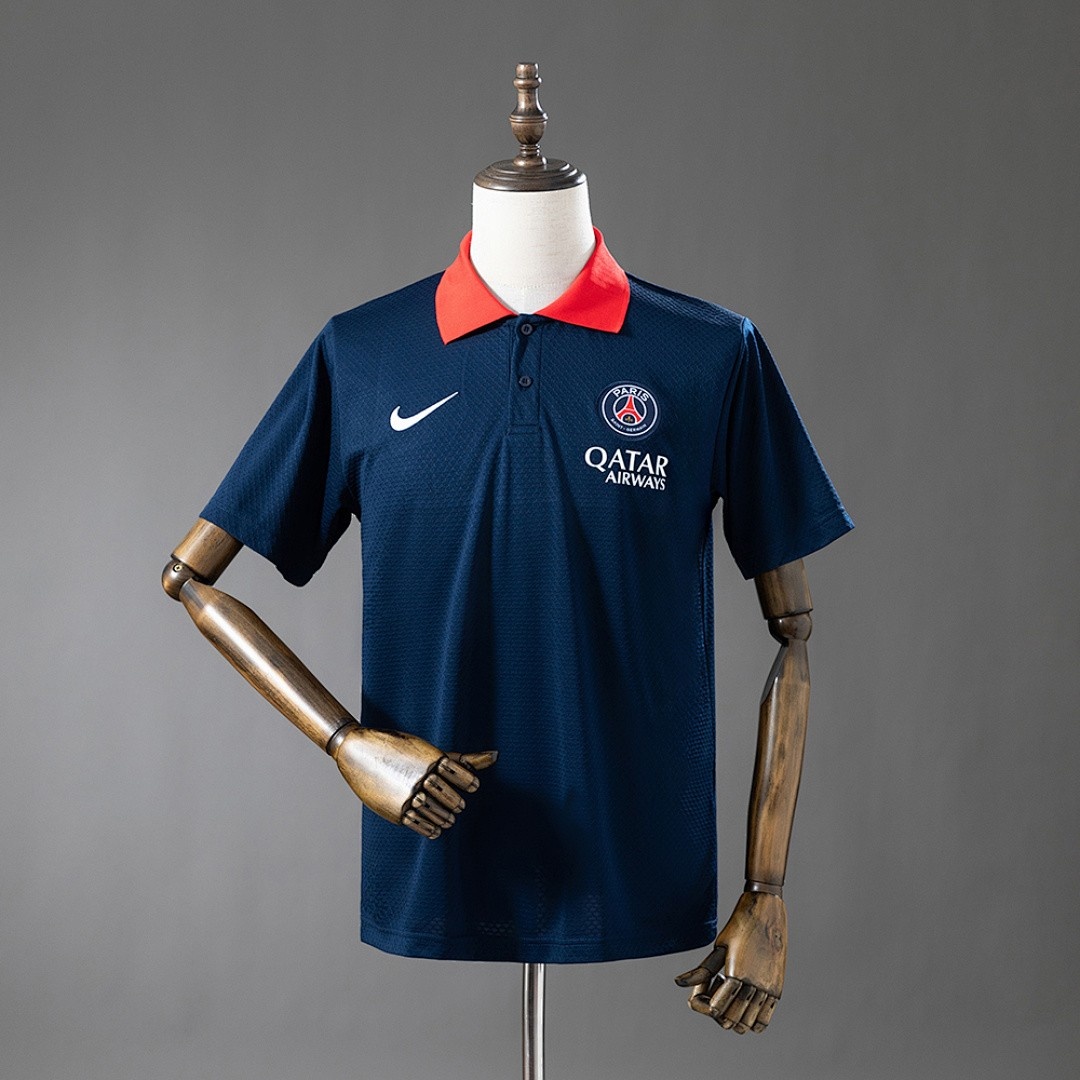PSG 25/26 Polo Shirt - Cyan