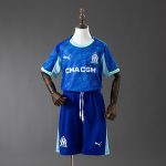 Olympique de Marseille 2025-2026 Third Away Kids Kit Jersey
