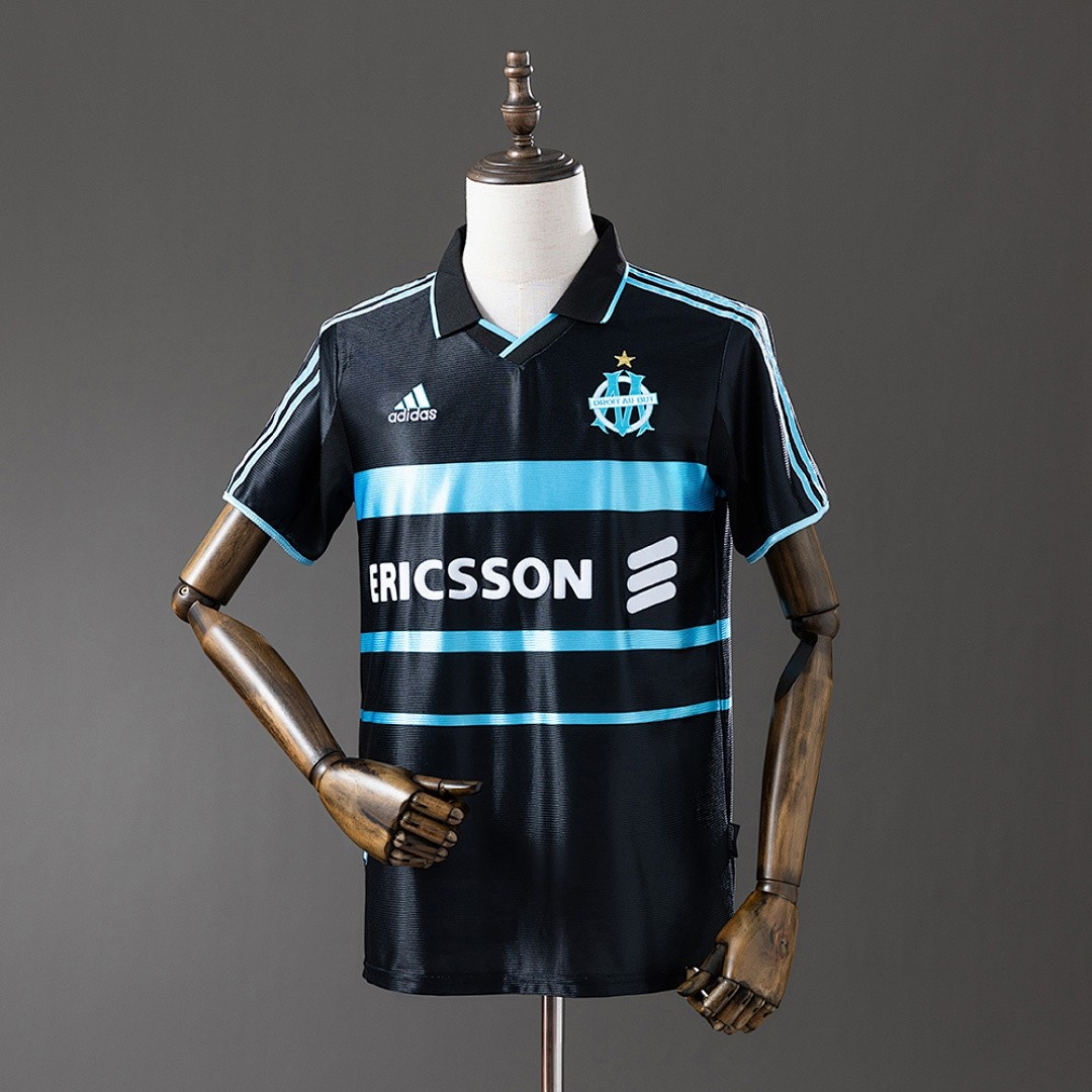JER-6728_1 Olympique de Marseille 1999-2000 Third Away Retro Jersey - 图片 1