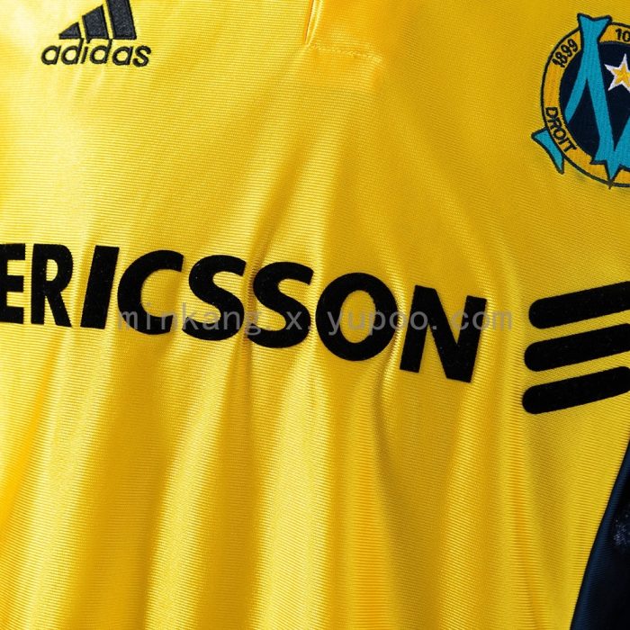 Olympique de Marseille 1998-1999 Away Yellow Retro Jersey - 图片 5