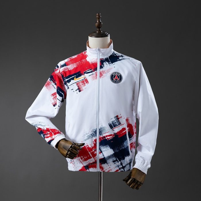 PSG Reversible Jacket Windbreaker - White & Brown - 图片 4