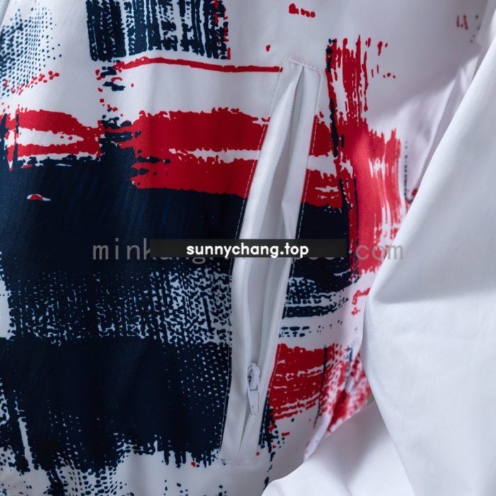 PSG Reversible Jacket Windbreaker - White & Brown - 图片 5