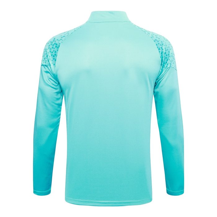 Olympique de Marseille 23-24 Half-Zip Jacket Lake Blue - 图片 7