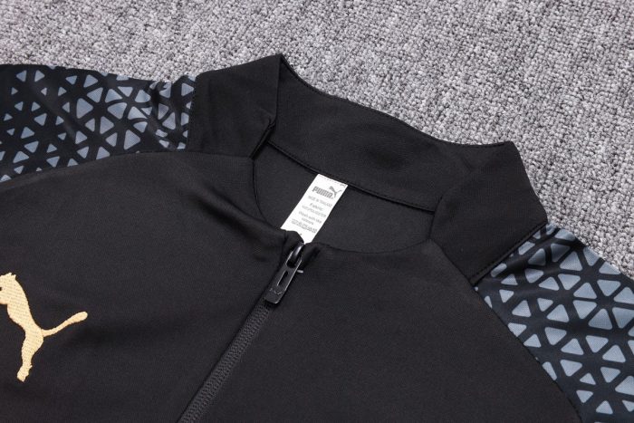Olympique de Marseille 23-24 Half-Zip Jacket Black - 图片 6
