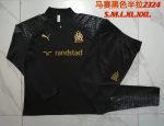 Olympique de Marseille 23-24 Half-Zip Jacket Black - 图片 9