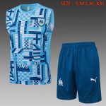 Olympique de Marseille 24-25 Vest Light Blue Spray Print