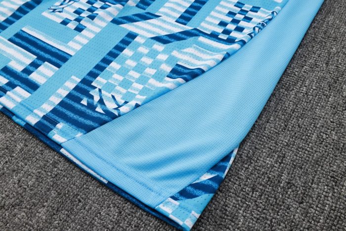 Olympique de Marseille 24-25 Vest Light Blue Spray Print - 图片 2