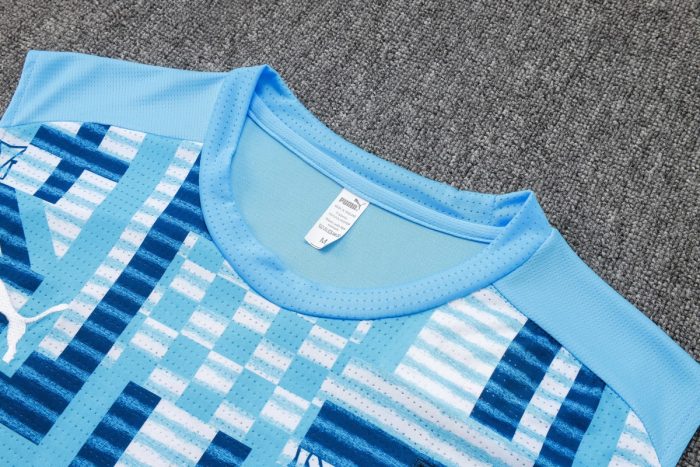 Olympique de Marseille 24-25 Vest Light Blue Spray Print - 图片 5